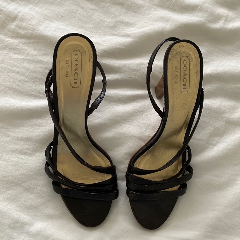 vintage coach kitten heels